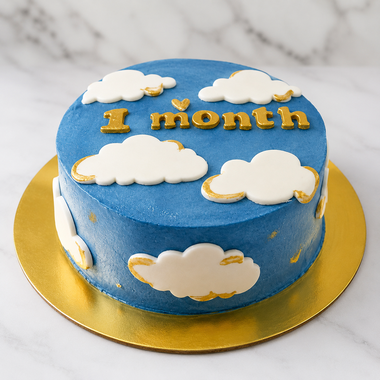 "One Month" Baby Milestone Cake