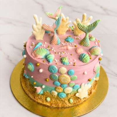 Mermaid Coral Cake