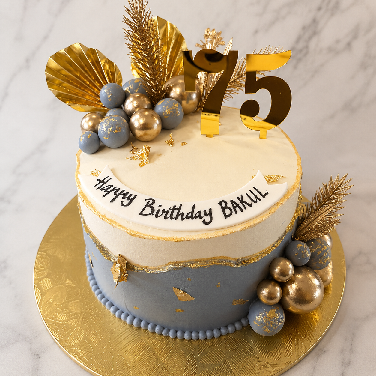 75th Birthday Celebration Cake